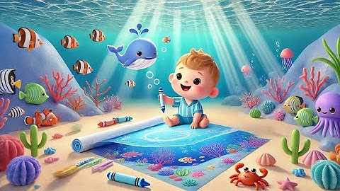 BÉ VẼ CON VẬT DƯỚI ĐẠI DƯƠNG | Bài hát giúp bé nhận biết hiểu về con vật ở đại dương | Bé Cùng Nhạc