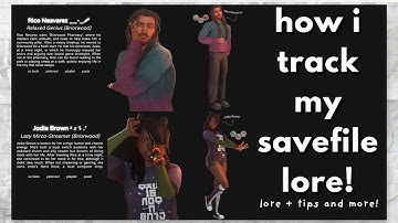 How I track & plan lore in my Sims 4 Save File 🧾┊ Ep.3 ┊Savefile 101