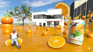 Franklin Change House To Orange Pool - Indian Bikes Driving 3D