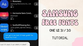 FREE Samsung Fonts for One Ui 3.1 / 3.0 by Prinsesa Giann screenshot 5