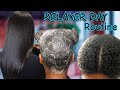 *NEW* FULL RELAXER DAY ROUTINE | Relaxing my hair after 8 months stretch | Relaxed hair touch up