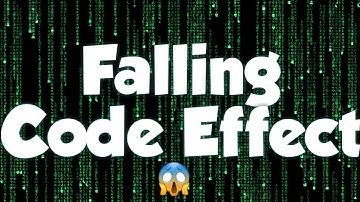 Falling Code Effect | The Matrix | By Notepad | Must Watch
