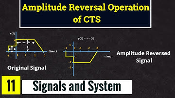 Amplitude reversal of Continuous time signal || Lec-11