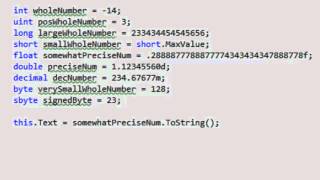Celebrity Differences in numeric base types in C# Profile