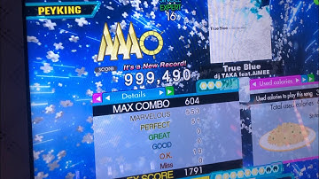 (DDR A20+) 16 PFC#10 True Blue (ESP-16) 999,490!!!
