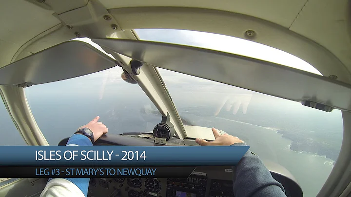 PA28 - Isles of Scilly - Leg 3 - St Mary's - Newquay GoPro Hero3 1080p POV