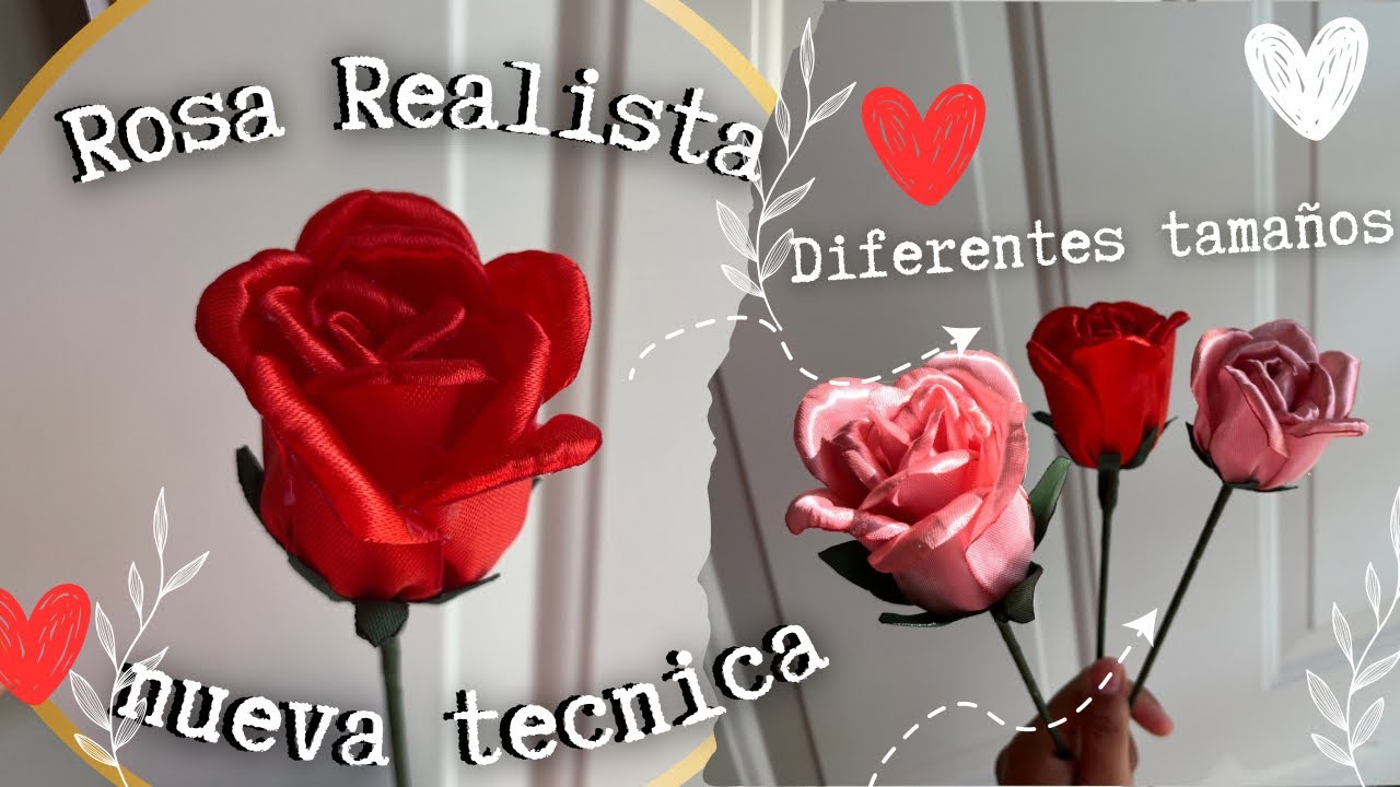 Tutorial de Rosa realista | hice diferentes tamaños 🌹