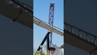 peeking superman escape from krypton during the movie release | Six Flags magic mountain (7/11/2025)