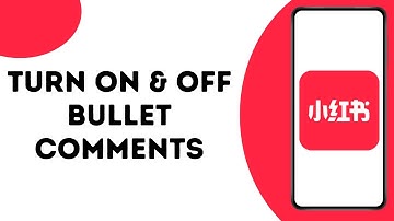 How To Turn On Off Bullet Cmts From Following On Rednote ?