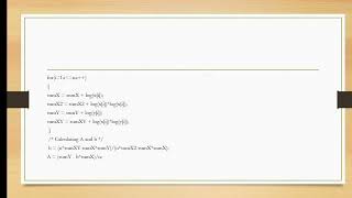 Curve Fitting Using C programming
