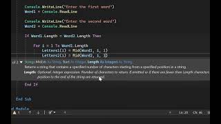 Anagram Checker VB NET
