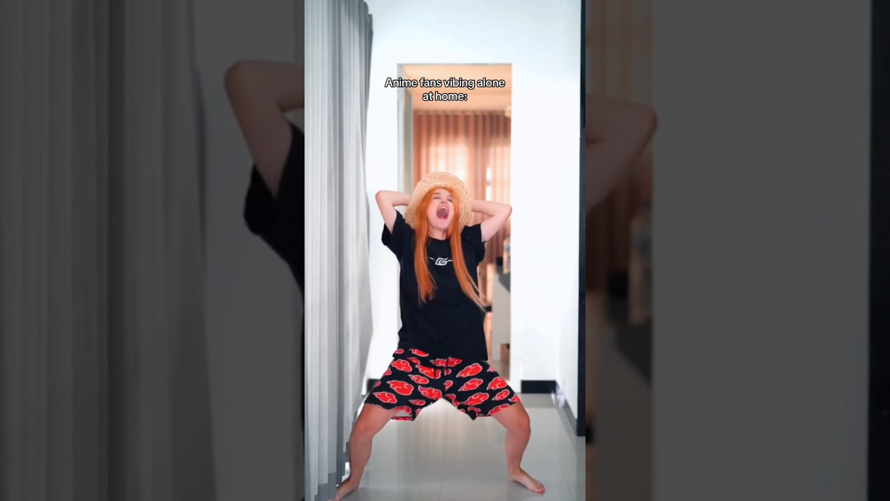 anime fans when they are home alone 😂😂 #anime #fyp
