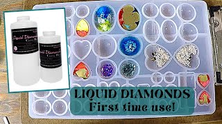 Liquid Diamonds Casting Resin in molds test to make jewelry |  Petri | Ocean | Multi-layers