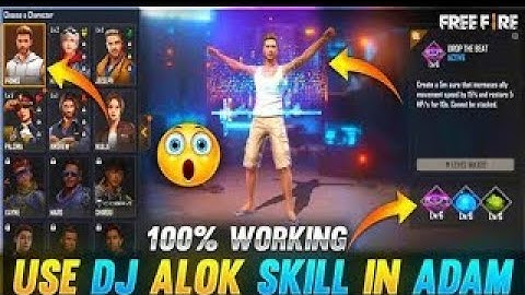How To Use All Character Skill In Adam || All Character Skill Join Trick