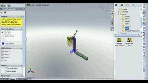 Basic routing in SolidWorks