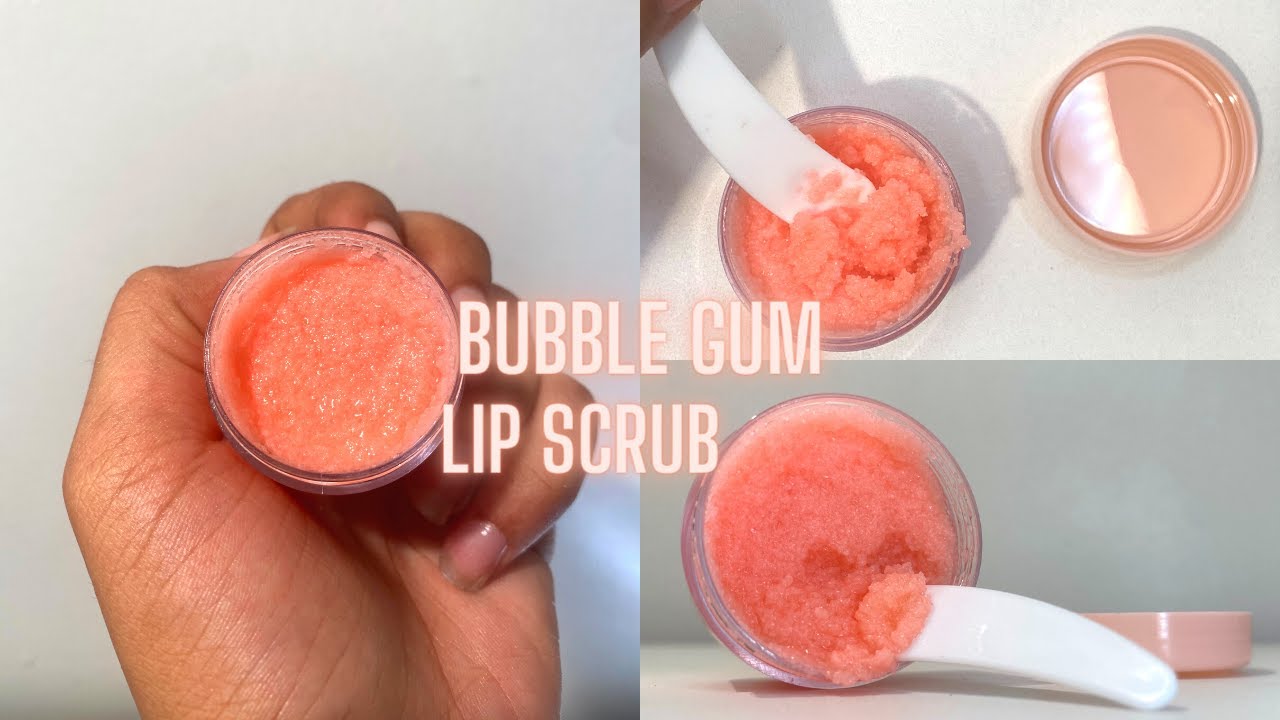 How to make bubblegum lip scrub/ DIY lip scrub/ small business edition