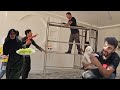 UFO Purple Lights Transform Our Iranian Village Home! 🛸💜 EPIC Electrician Skill