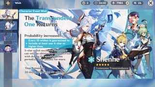 Wishing for Shenhe! ❄️🪷 f2p summons | Genshin impact