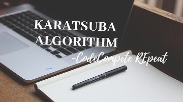 Algorithms- KARATSUBA
