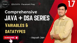 1.7 Variables and data types | Java and DSA