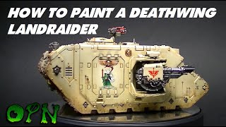 How to paint a Deathwing Landraider