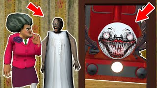 Granny vs Scary Teacher vs Choo Choo Charles - funny horror animation (60 min. comedy animations)
