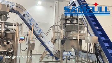 Automatic frozen chicken thigh legs form fill seal vffs packaging machine with multihead weigher