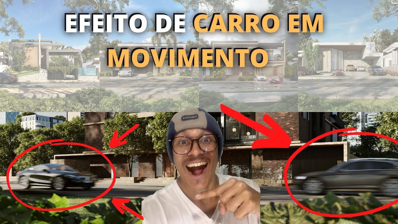 COMO FAZER O EFEITO DE CARRO EM MOVIMENTO DENTRO DO 3DSMAX