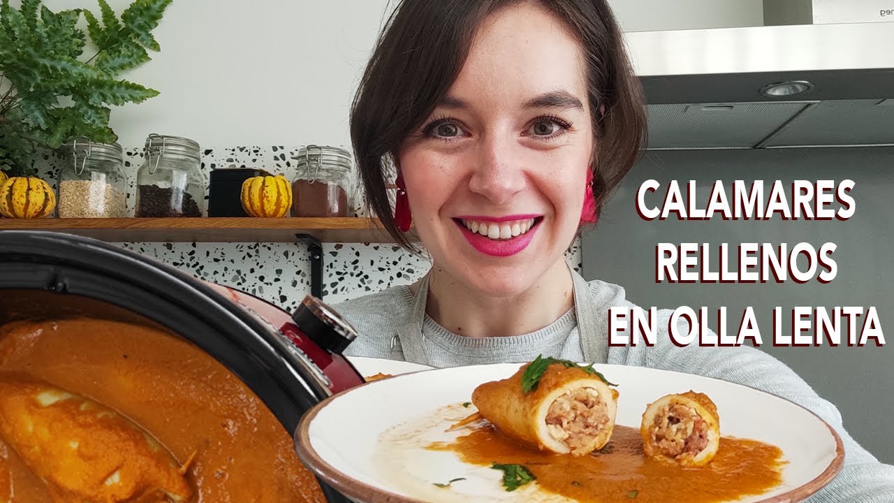 Calamares rellenos en olla lenta | rootsandcook