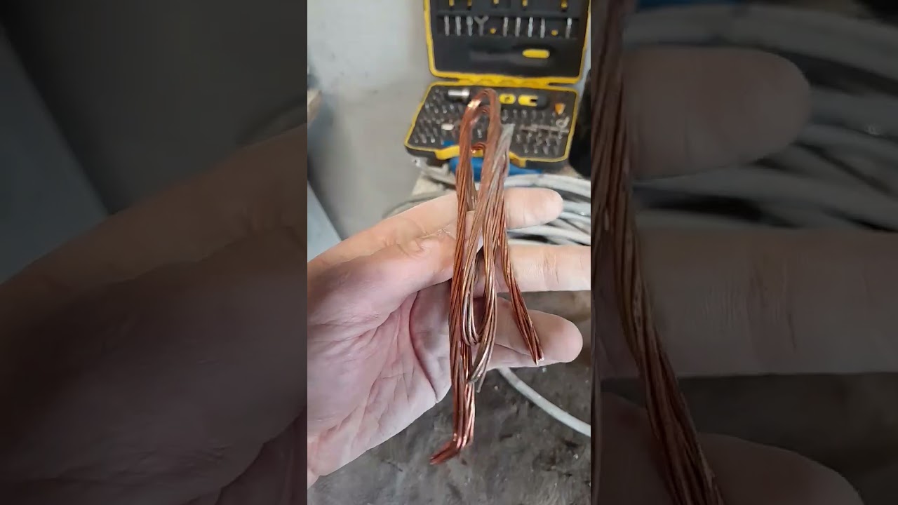 stripping copper wires