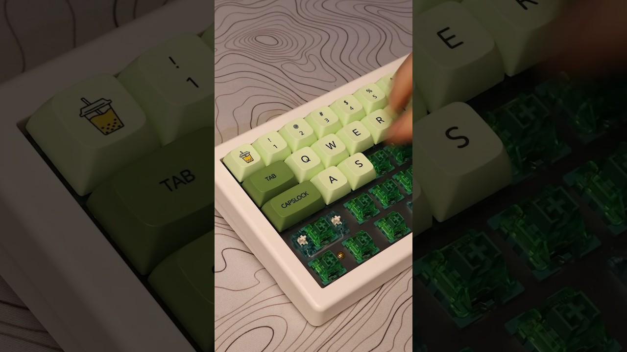 Akko Matcha Green Pro switches w/sound test 🍵🟢
