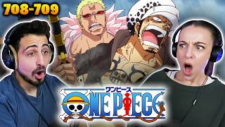 DOFFY JUST DID THAT TO LAW?! *ONE PIECE* Episodes 708 & 709 REACTIONS!