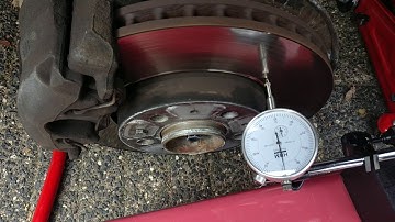 Volvo V70 front left brake rotor runout - 1