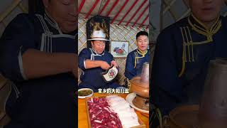 Mukbang #内蒙美好推荐官 #草原美食 #黄膘牛排 #巴图安达  Life in Inner Mongolia || Mongolian traditional food