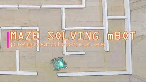 Robot mBot resuelve laberintos sin sensores adicionales. Programación original Juegos Robótica