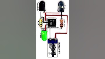 This circuit is a light-activated IR transmitter built around a BC547 NPN transistor #circuitbasics
