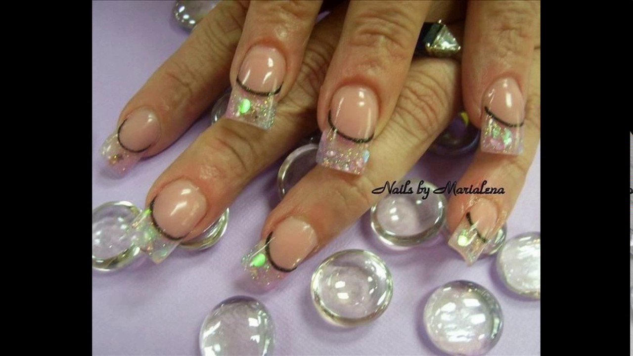 Clear Color Nail Tips - wide 1