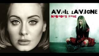 Adele \u0026 Avril Lavigne - Hello, Nobody's Home (Mashup)