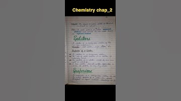 Chemistry notes | class-9| chapter- 2 (Is matter around us pure )