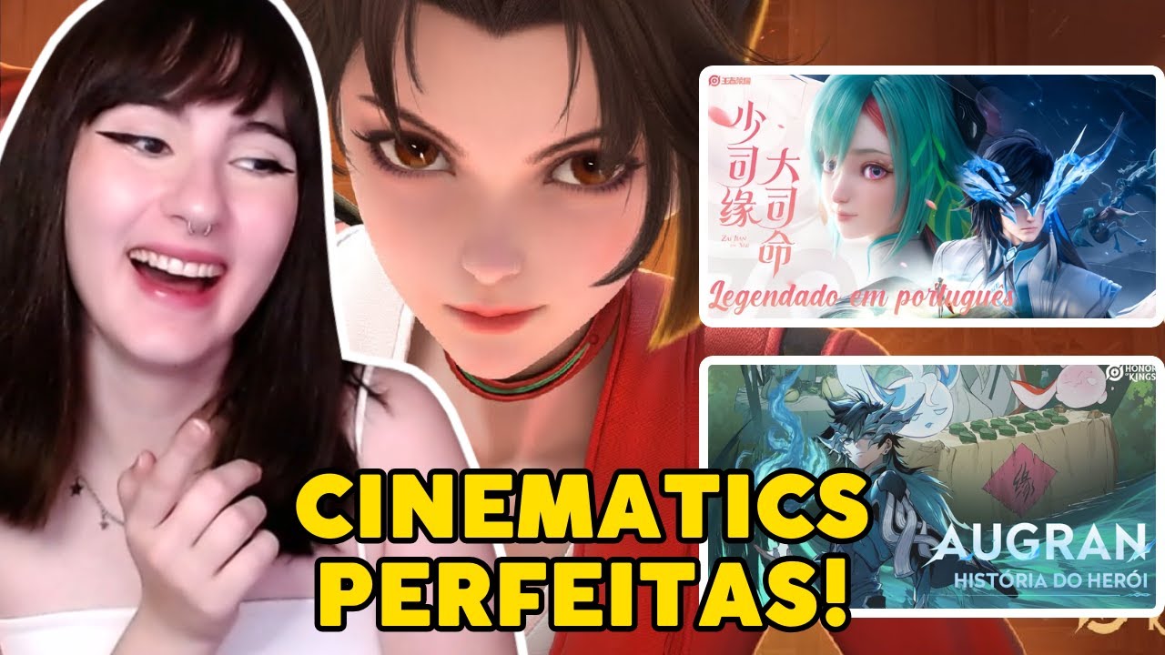 REAGINDO AS CINEMATICS DE HONOR OF KINGS | Augran 2D | Dyadia & Augran CG | Ying Fogo Selvagem