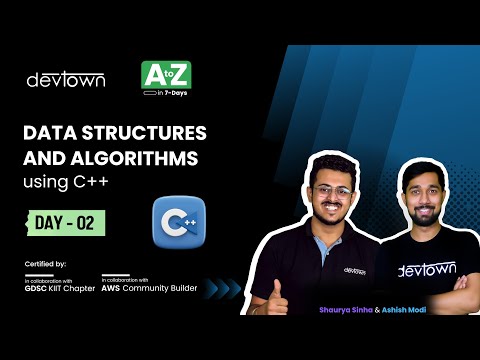 [LIVE] DAY 02 -  Data structures and algorithms using C++  | COMPLETE in 7 - Days