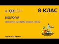 8 клас. Біологія. Сенсорні системи смаку, нюху (Тиж.1:ВТ)