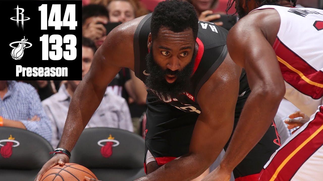 James Hardens 44 Points Lead Rockets To Win Vs Heat 2019 Nba Highlights Youtube