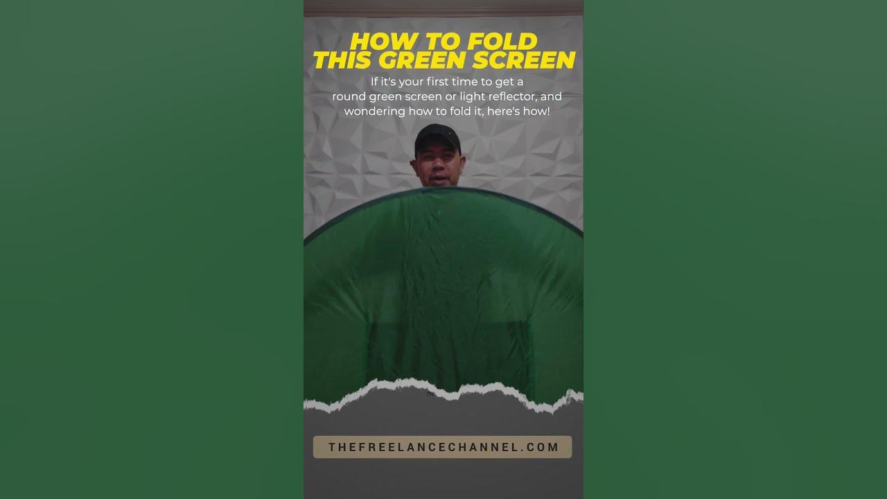 How to Fold a Round Green Screen YouTube