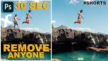 Remove a person from the picture in Photoshop in less than 30 seconds #Shorts