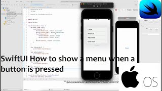 SwiftUI How to show a menu when a button is pressed