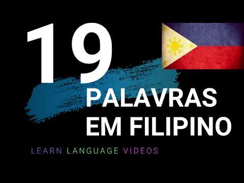 Vídeo: Qual é a língua filipina?