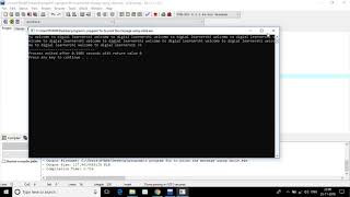 c program for to print the message using while