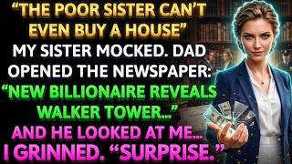 My Sister Mocked Me for Being Poor—Then Dad Revealed My Billionaire Secret