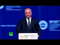 Президент Молдовы Игорь Додон - выступление на пленарном заседании ПМЭФ-2017
